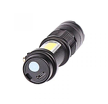 Світлодіодний ліхтарик BL-525 / mirco USB  / Чорний, фото 3