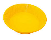 Блюдо круглое из меламина 23,9×7,2 см желтое One chef NK-503020