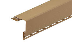 Планка FaSiding Standard/BlockHouse "зовнішній кут" "Арахіс" Т-12. 3.05м