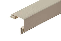 Планка FaSiding Standard/BlockHouse "зовнішній кут" "Грецький горіх" Т-12. 3.05м