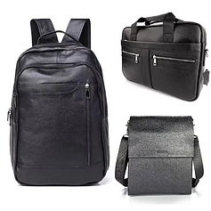 Чоловічі шкіряні сумки / Рюкзаки