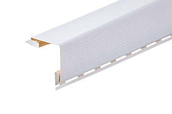 Планка FaSiding Standard/BlockHouse "зовнішній кут" "Бавовна" Т-12. 3.05м