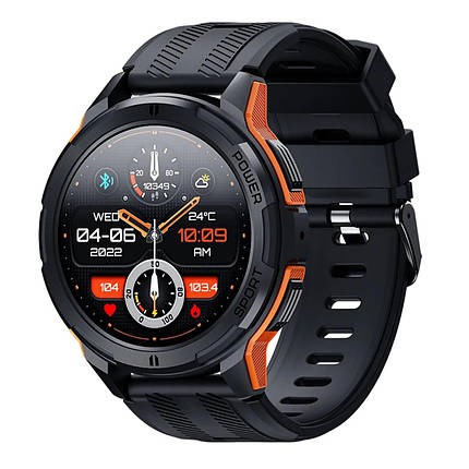 Смарт-годинник Oukitel BT10 Orange BT5.2 410 mAh 1.43" AMOLED Display, фото 1