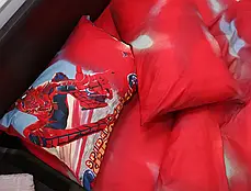 Дитячий односпальний комплект постільної білизни Spider-Man Людина Павук 150*220 червоний із Бязі Gold для хлопчика Черешенька ТМ, фото 3