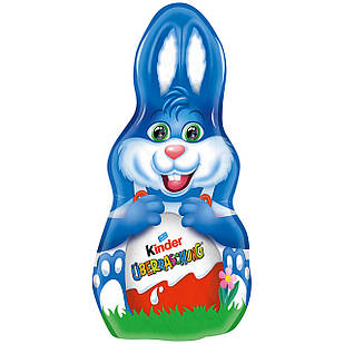 Шоколадний заєць Kinder Schokolade Harry Hase, з сюрпризом для хлопчиків 75 г.