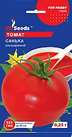 Томат Санька популярный сорт не требовательный к уходу ультраскороспелый низкорослый, упаковка 0,25 г