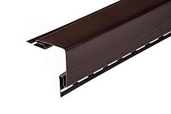 Планка FaSiding Standard/BlockHouse "зовнішній кут" "Коричневий" Т-12. 3.00м