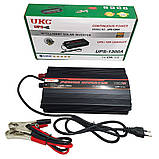 Інвертор AC/DC 1300 W UKC UPS-1300A автомобільний перетворювач із зарядкою на 15 Ампер із системою захисту, фото 2