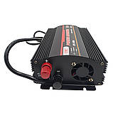 Інвертор AC/DC 1300 W UKC UPS-1300A автомобільний перетворювач із зарядкою на 15 Ампер із системою захисту, фото 3