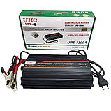 Інвертор AC/DC 1300 W UKC UPS-1300A автомобільний перетворювач із зарядкою на 15 Ампер із системою захисту, фото 9