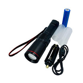 Акумуляторний водонепроникний компактний ручний ліхтар X-BALOG Bl-S009-gt100 26650 зі шнурком
