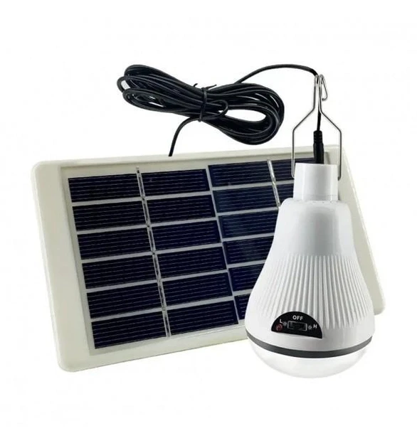 Акумуляторна лампа для кемпінгу Solar charging light GR-6028 із сонячною панеллю Білий Лучшая цена, фото 1