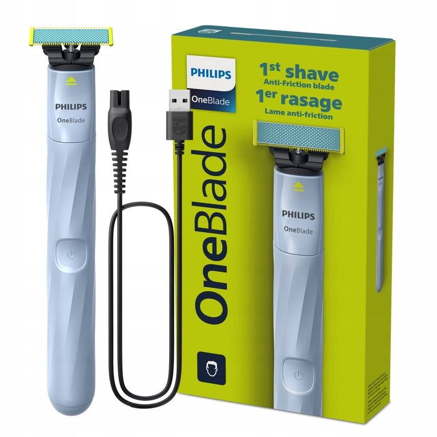 Електробритва PHILIPS OneBlade (QP1324/20) First Shave для першого гоління ФІЛІПС (USB зарядка)
