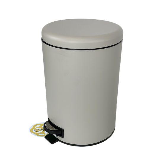 Сміттєве відро з педаллю 12Л ELIT, нержавіюча сталь, бежевий VINKS, фото 1