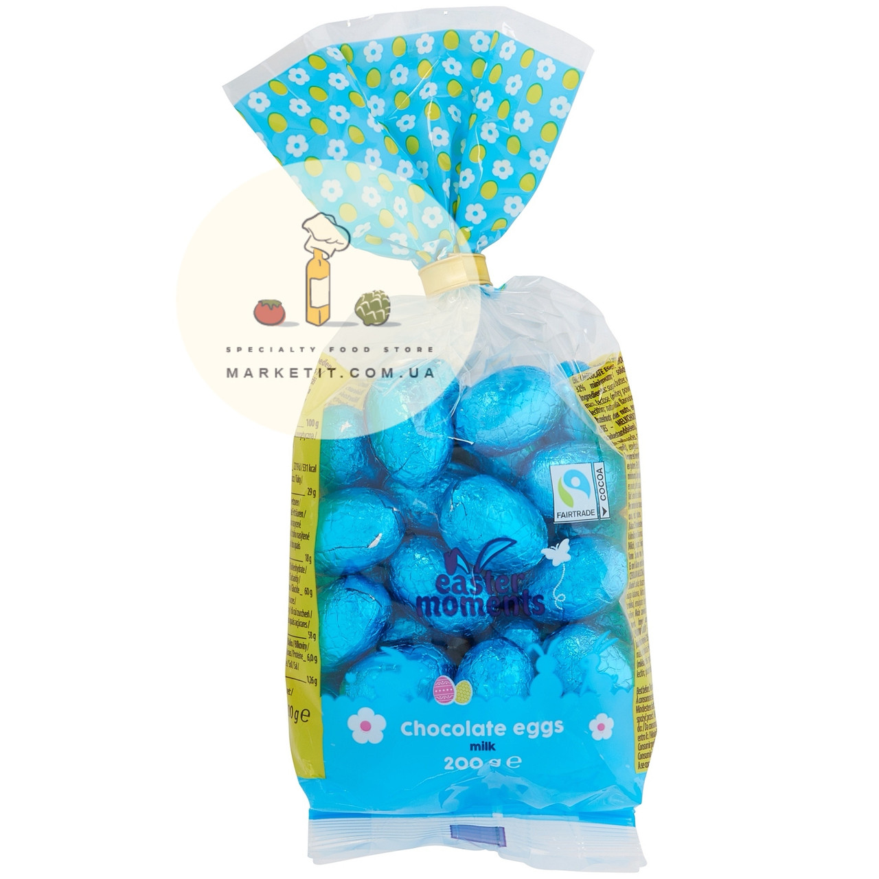 Шоколадні яйця Easter Moments Milk Chocolate eggs, без начинки 200 г.