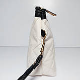 Косметичка прямокутної форми шкірозамінник колір бежевий 1116, фото 3