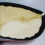 Косметичка прямокутної форми шкірозамінник колір бежевий 1116, фото 6