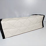 Косметичка прямокутної форми шкірозамінник колір бежевий 1117, фото 4