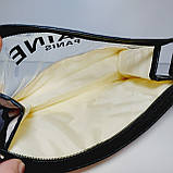 Косметичка прямокутної форми шкірозамінник колір бежевий 1117, фото 6