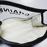 Косметичка прямокутної форми чорна шкірозамінник 1117, фото 6