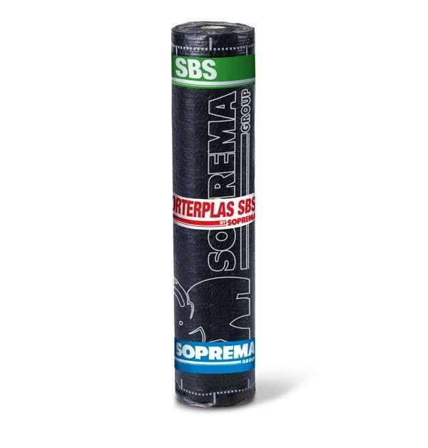 Полімер-бітумна мембрана SOPREMA MORTERPLAS SBS FP 4.8, 1x8 м