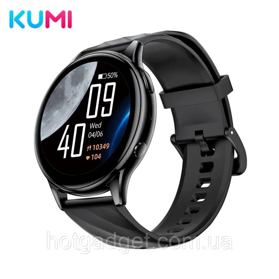 Смарт-годинник Kumi GW5 Black (дзвінки, тонометр, пульсоксиметр)