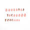 Накладні нігті 24 шт.+ клей для нігтів, типси квадрат для манікюру, фото 5
