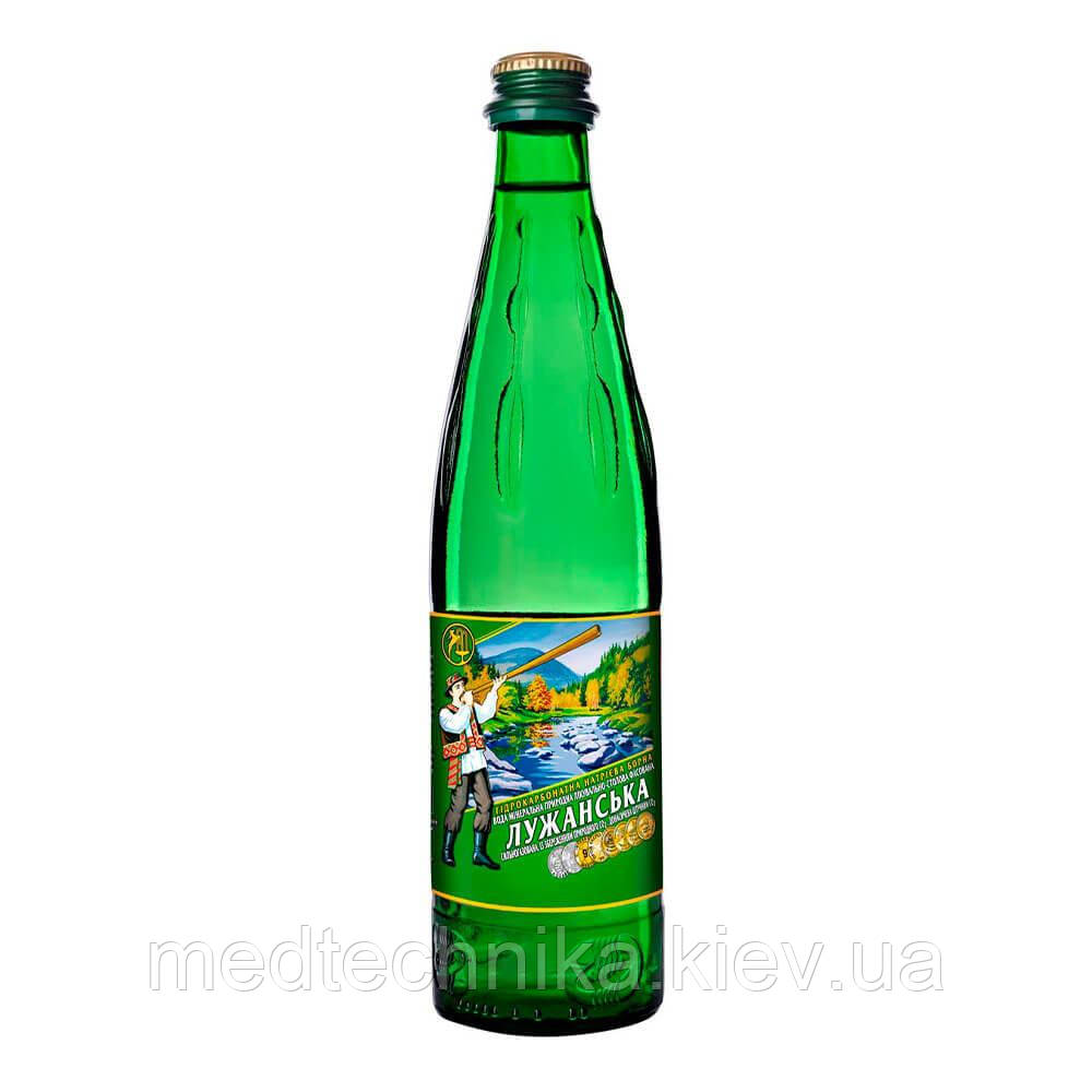 Вода лікувальна Лужанська, сильногазована, 0,5 л, фото 1