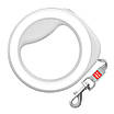 Повідець-рулетка для собак WAUDOG R-leash, кругла, XS-M, до 40 кг, 2,9 м, світловідбивна стрічка білий, фото 2