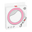 Повідець-рулетка для собак WAUDOG R-leash, кругла, XS-M, до 40 кг, 2,9 м, світловідбивна стрічка рожевий, фото 3