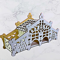 Чайний будиночок "Казковий палац" з цукерницею білий