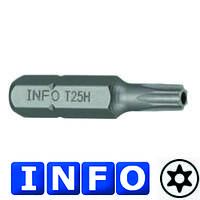 1/4" Бита Torx с отверстием Т20Н, L=30 мм (INFO 9273020 I)