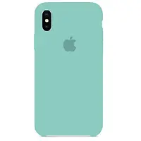 Чехол SIlicone Case для iPhone X/XS protective matte cover new sky blue