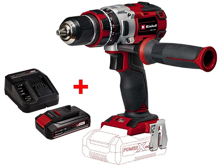 Професійний акумуляторний ударний шуруповерт безщітковий Einhell TP-CD 18/80 Li-i BL - Solo : з АКБ 18В 2.5 Ah, фото 1