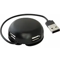 USB-хаб Defender #1 83201 Quadro Light 4-port USB2.0 пассивный черный