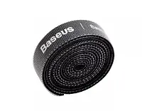 Ремешки на липучках для кабелей Baseus Rainbow Circle 1m black