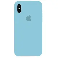 Чехол SIlicone Case для iPhone XS Max protective matte cover new sky blue