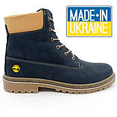 Сині черевики (зроблено в Україні) код 103 42. Розміри в наявності: 42, 43, 44.