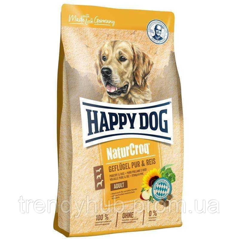 Корм для взрослых собак Happy Dog NaturCroq Geflugel Pur Reis с птицей и рисом 11 кг (61023) LP, код: 7937192 - фото 1 - id-p2113835945
