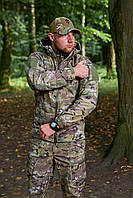 Весенняя тактическая куртка Soft Shell для военнослужащих, демисезонная армейская куртка XL, Мультикам