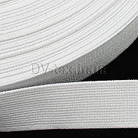Лента эластичная (тканая), резинка для одежды, 25 мм, УТС-25-06 (белая)