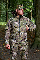Куртка осень, военная тактическая армейская демисезонная куртка Soft Shell мультикам, военная куртка осенняя