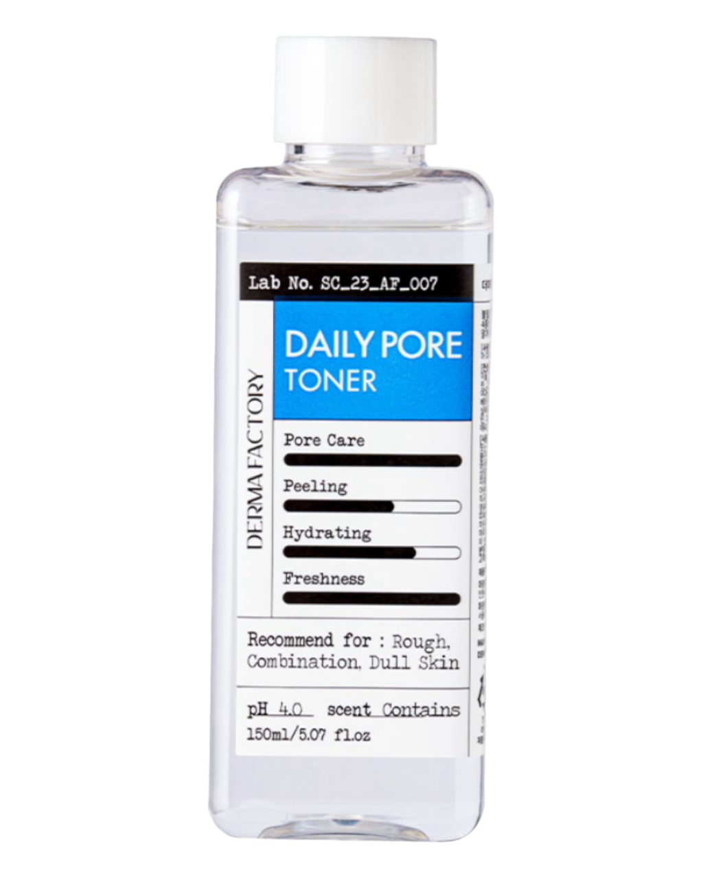 Тонер для очищення пор із кислотами Derma Factory Daily Pore Toner, 150 ml
