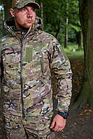 Тактическая куртка Soft Shell, военная водоотталкивающая армейская куртка зсу M, Мультикам
