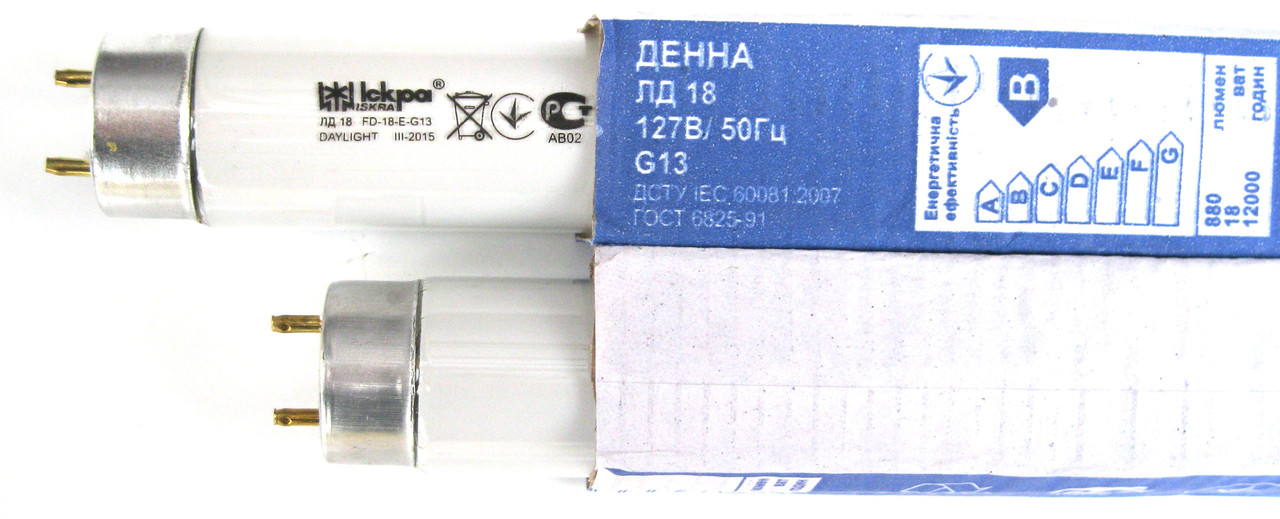 Лампа люмінесцентна ЛД-18 (білий світ) 18 Вт цоколь G13 "Philips"