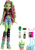 Кукла Монстер Хай Венера Макфлайтрап Monster High Venus McFlytrap Doll with Plant Monster Pet Cat Chewlian