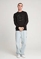 Свитшот Lacoste мужской брендовый, черная мужская кофта Лакост весна осень fms