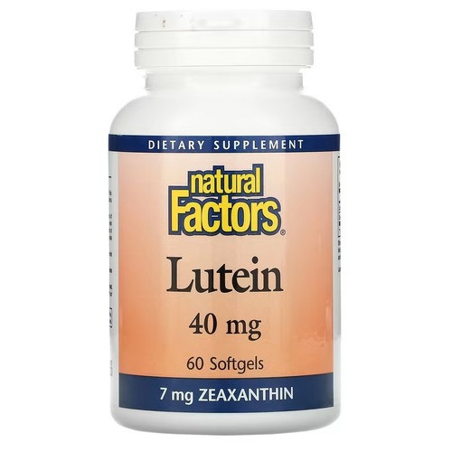 Natural Factors Lutein 40 mg 60 капсул, фото 1