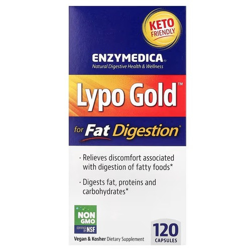 Enzymedica Lypo Gold For Fat Digestion 120 капсул, фото 1