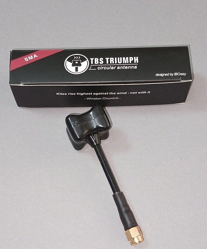 FPV антена 5500-6000MHz 1.26dBic RHCP, TBS Triumph SMA-male